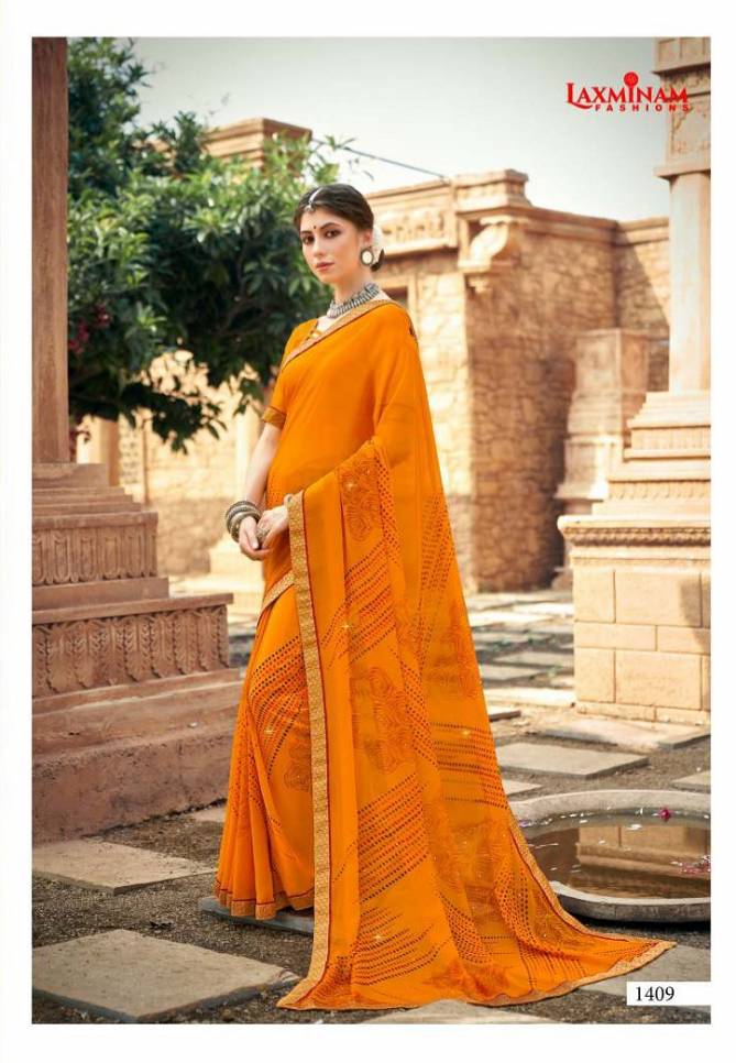 Laxminam Palki New Fancy Ethnic Wear Georgette Saree Collection